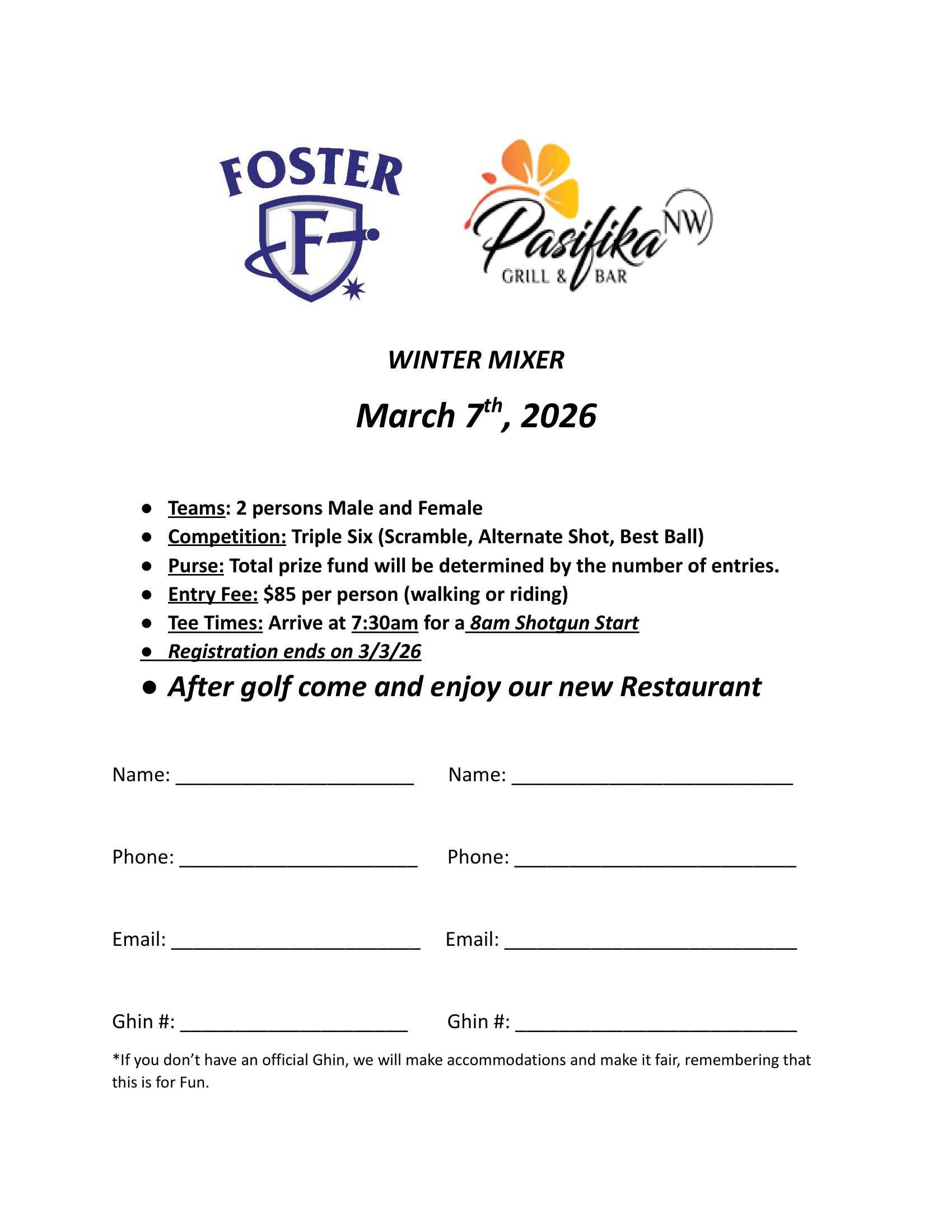 2026 Mixer March 7, 2026